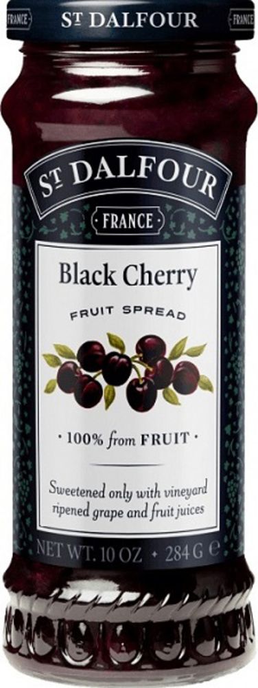 St Dalfour Black Cherry Fruit Spread 284g Front
