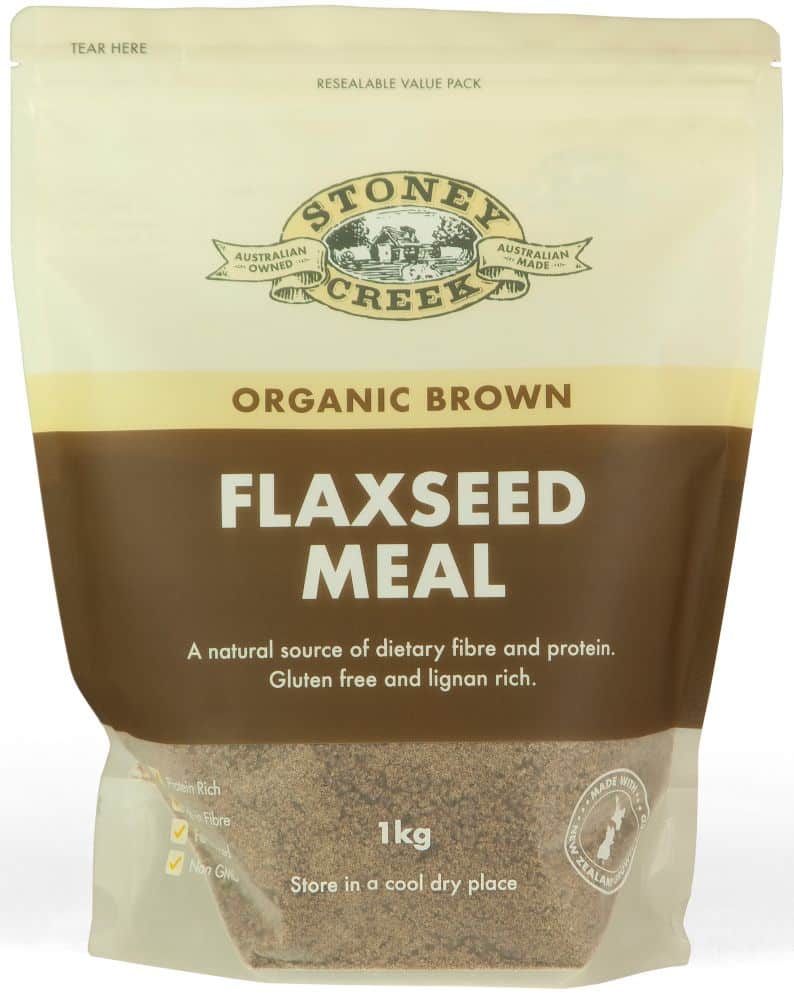 Stoney Creek Organic Flaxseed Meal Brown 1kg (International Source)