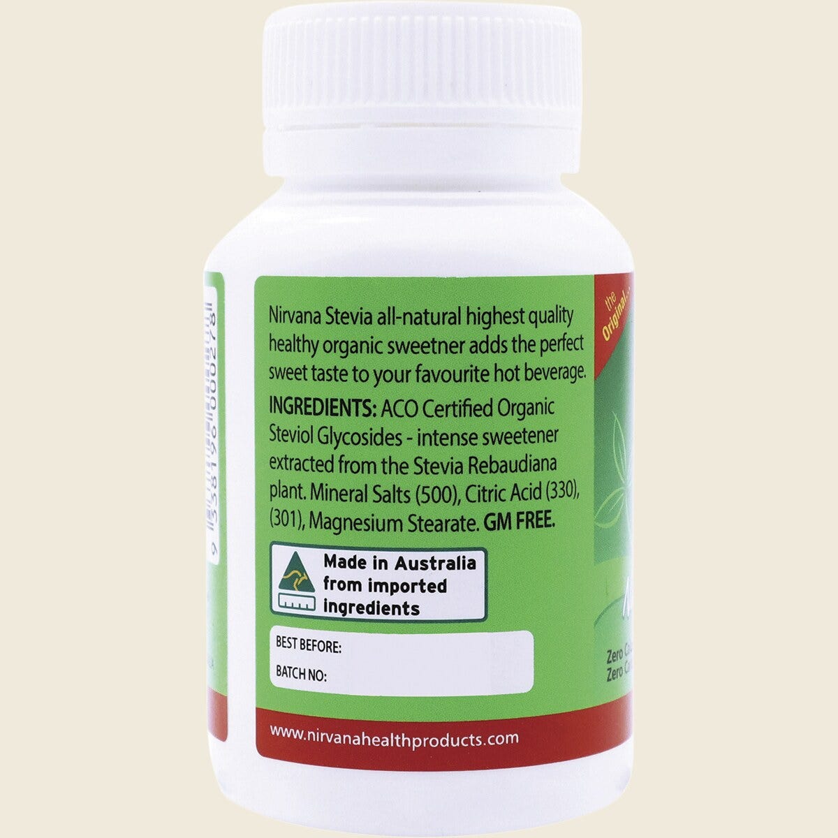 Nirvana Organic Stevia Powder 30g