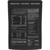 Switch Nutrition Perform Hasta Whey Protein Isolate Chocolate Milk 750g – back label