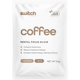 Switch Nutrition Coffee Mental Focus Elixir 6g x 25-pack Cafe Mocha 25pk – additional product view