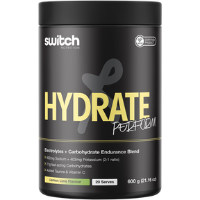 Switch Nutrition Perform Hasta Hydrate & Carbs Lemon Lime 600g – front packaging