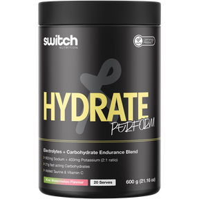 Switch Nutrition Perform Hasta Hydrate & Carbs Kiwi Watermelon 600g – front packaging