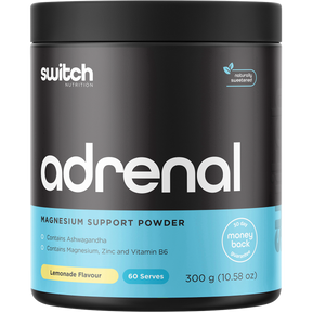 Switch Nutrition Adrenal Magnesium Support Powder Lemonade 300g – front packaging
