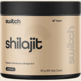 Switch Nutrition Organic Shilajit Himalayan Shilajit 8:1 Extract - 60 Capsules front