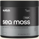 Switch Nutrition Organic Sea Moss 10:1 Irish Sea Moss Capsules 60 Caps front