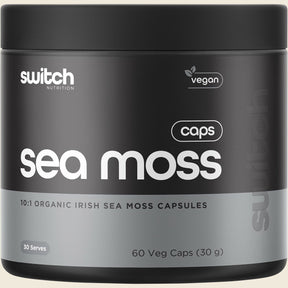 Switch Nutrition Organic Sea Moss 10:1 Irish Sea Moss Capsules 60 Caps front