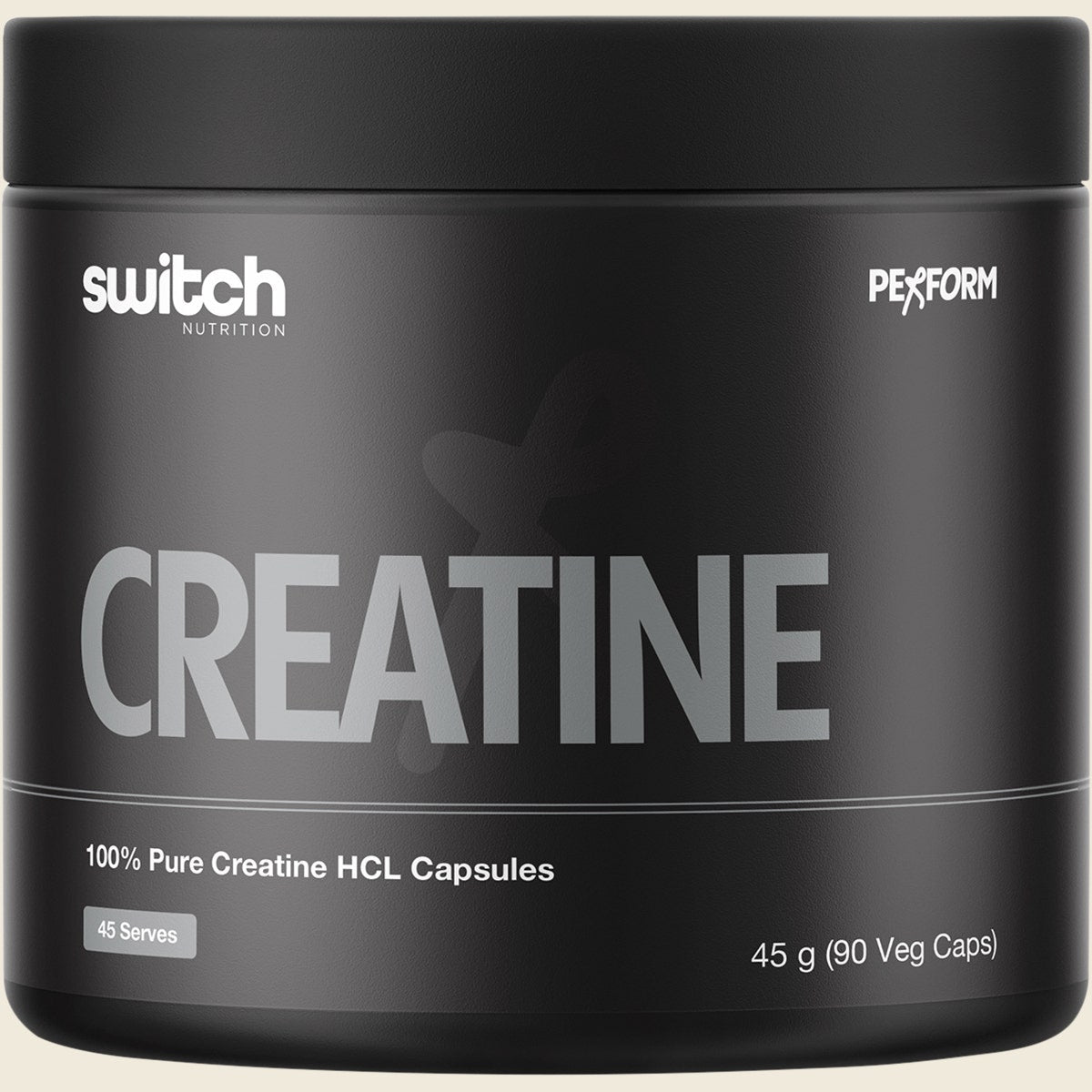 Switch Nutrition Creatine 100% Pure Hcl 90 Caps Front
