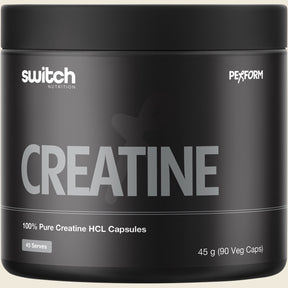 Switch Nutrition Creatine 100% Pure Hcl 90 Caps Front