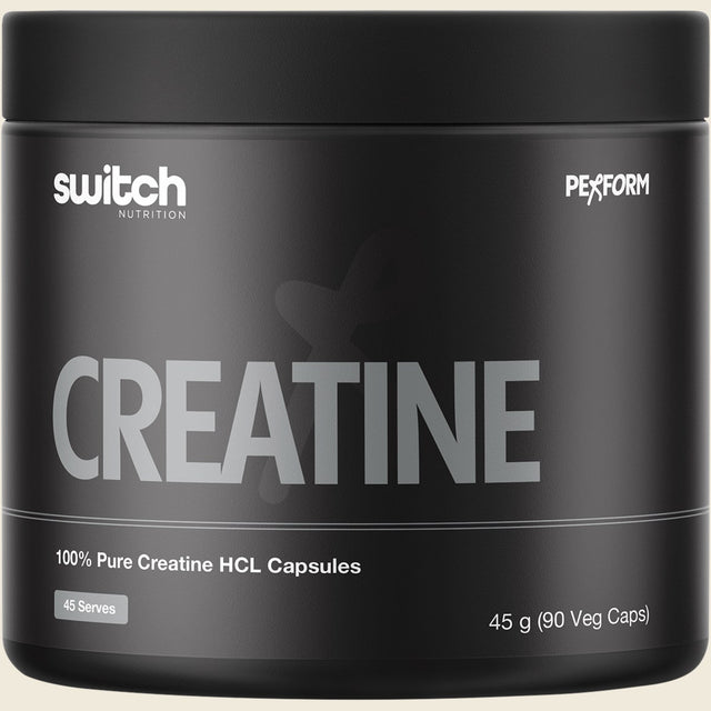 Switch Nutrition Creatine 100% Pure Hcl 90 Caps Front