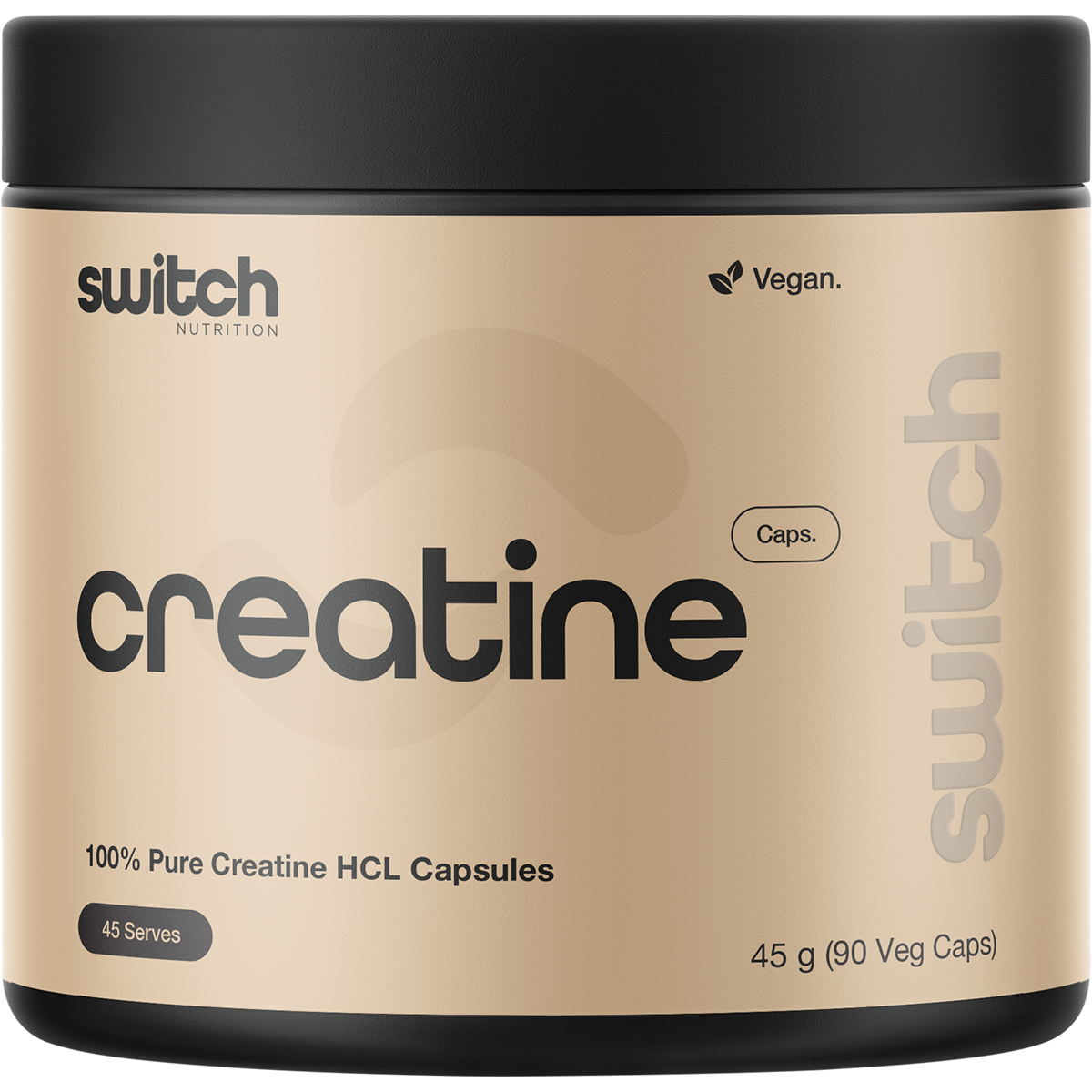 Switch Nutrition Creatine 100% Pure HCT 90 Capsules – front packaging