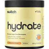 Switch Nutrition Hydrate Everyday Sugar Free Electrolytes Orange Crush 300g – front packaging