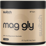 Switch Nutrition Mag Gly 100% Pure Magnesium Glycinate 90 Caps Front