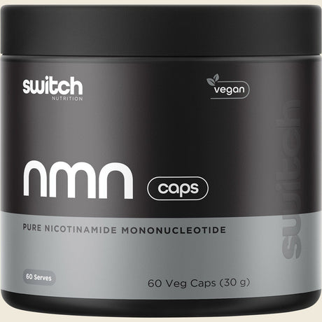 Switch Nutrition Nmn Pure Nicotinamide Mononucleotide 60 Caps Front