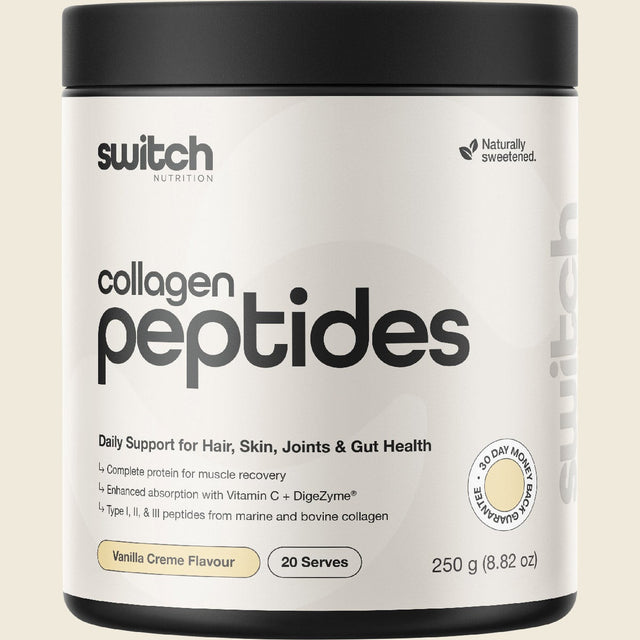 Switch Nutrition Collagen Peptides Vanilla Creme 250g – front