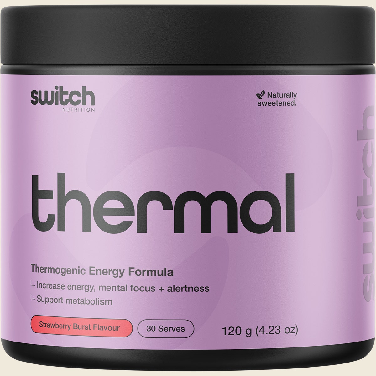 Switch Nutrition Thermal Thermogenic Energy Formula Strawberry Burst 120g