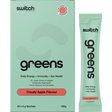 Switch Nutrition Greens Sachets Cloudy Apple 20x5g – product and sachets