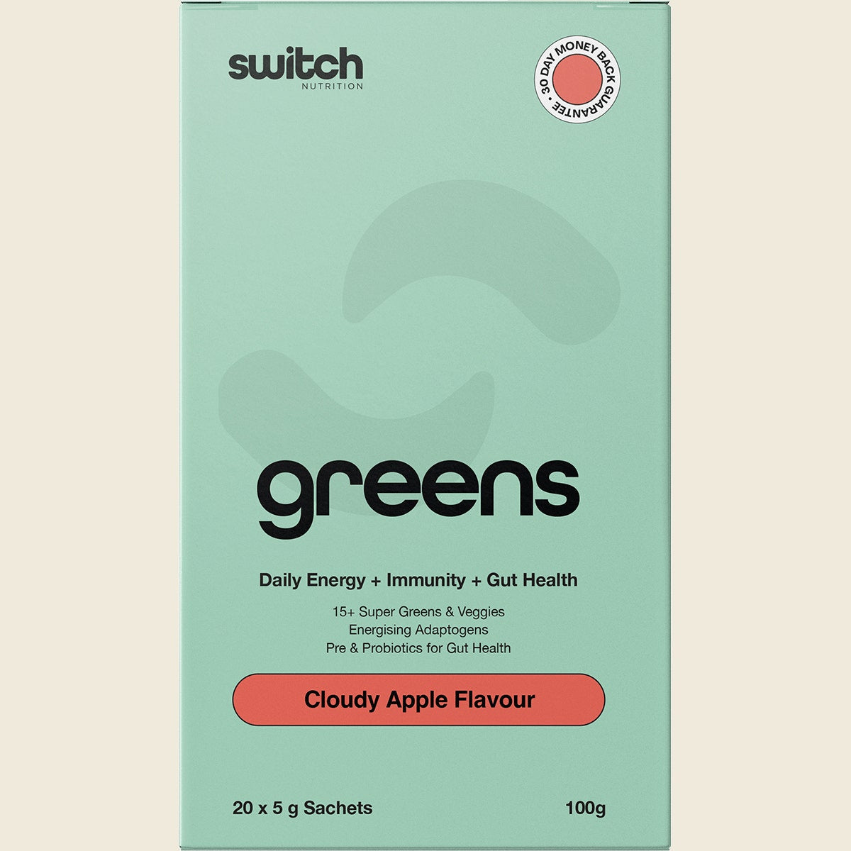 Switch Nutrition Greens Sachets Cloudy Apple 20x5g