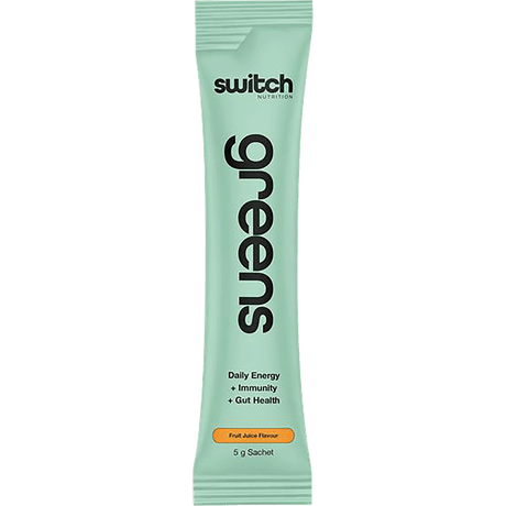 Switch Nutrition Greens Sachets Fruit Juice 20x5g – front packaging