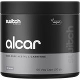 Switch Nutrition Alcar 100% Pure Acetyl L-Carnitine 60 Caps – front packaging