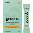 Switch Nutrition Greens Sachets Fruit Juice 20x5g – product and sachets