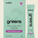 Switch Nutrition Greens Sachets Mango Passionfruit 20x5g