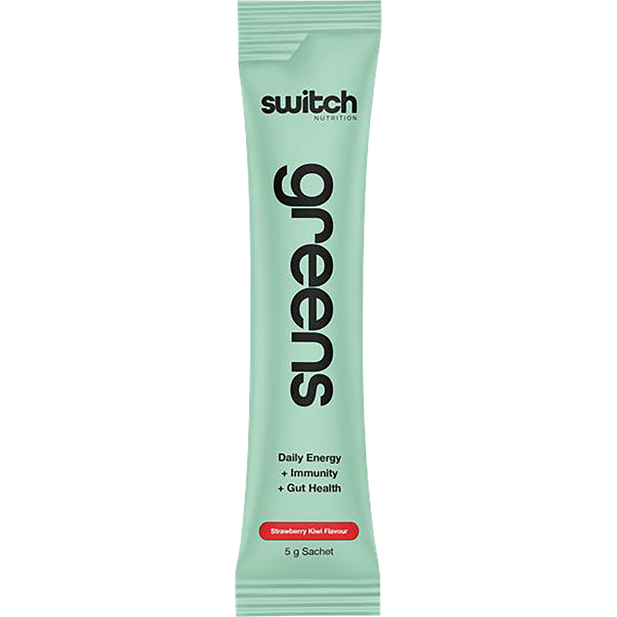 Switch Nutrition Greens Sachets Strawberry Kiwi 20x5g – front packaging