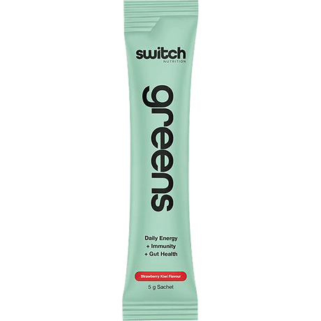 Switch Nutrition Greens Sachets Strawberry Kiwi 20x5g – front packaging