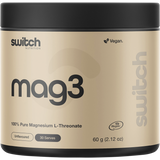Switch Nutrition Mag3 100% Pure Magnesium L-Threonate Unflavoured 60g – front packaging