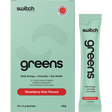 Switch Nutrition Greens Sachets Strawberry Kiwi 20x5g – product and sachets