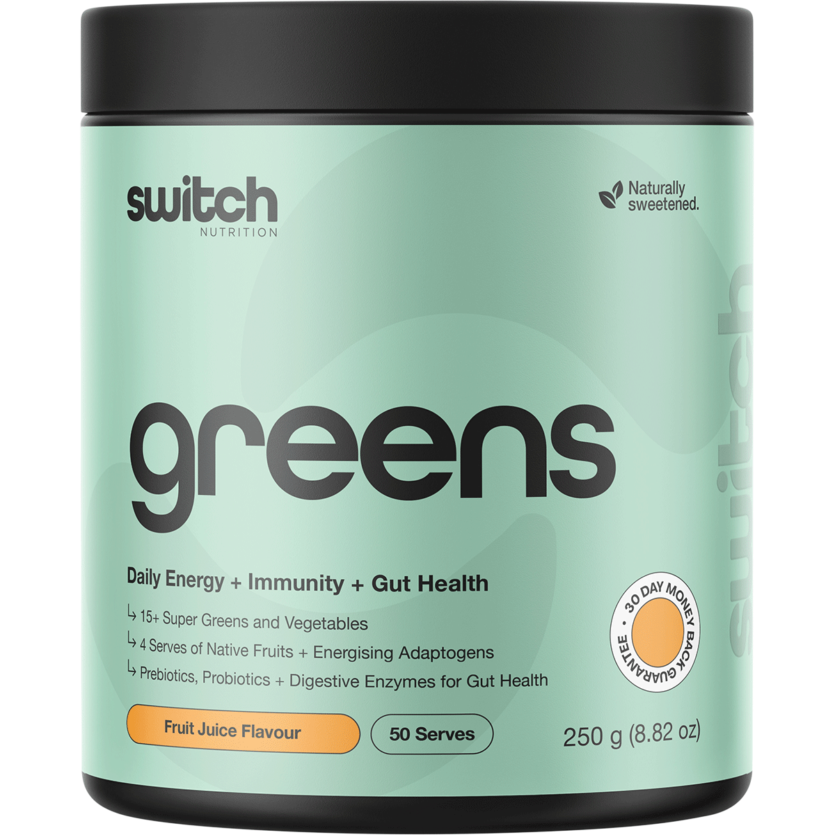 Switch Nutrition Greens Fruit Juice 250g – front packaging