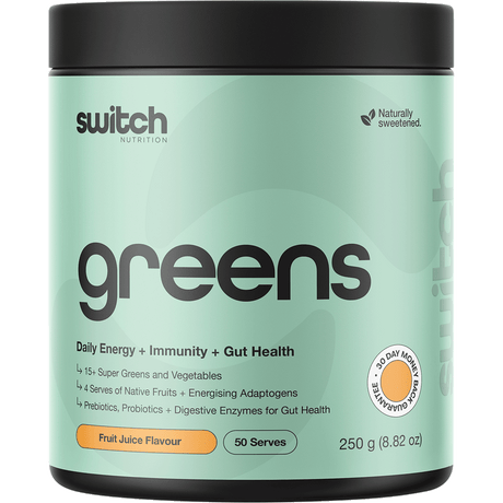 Switch Nutrition Greens Fruit Juice 250g – front packaging