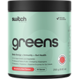Switch Nutrition Greens Strawberry Kiwi 250g – front packaging