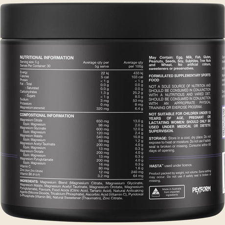 Switch Nutrition Perform Hasta Multi-Mag Raspberry 150g Back
