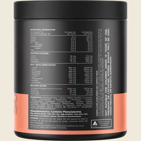 Switch Nutrition Amino EAA & BCAA Electrolyte Recovery 210g Raspberry