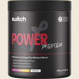 Switch Nutrition Power Performance Energy Blend Red Raspberry 165g – front