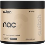 Switch Nutrition NAC 100% N-Acetyl L-Cystine Unflavoured 120g – front packaging