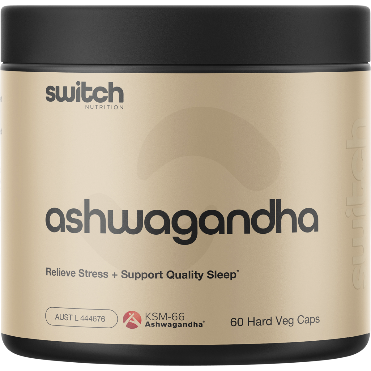 Switch Nutrition Ashwagandha 60 Caps – front packaging