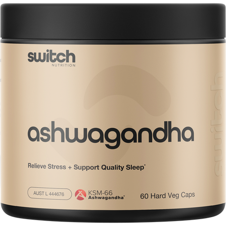 Switch Nutrition Ashwagandha 60 Caps – front packaging