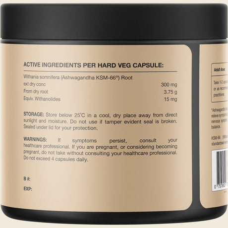 Switch Nutrition Ashwagandha 60 Caps
