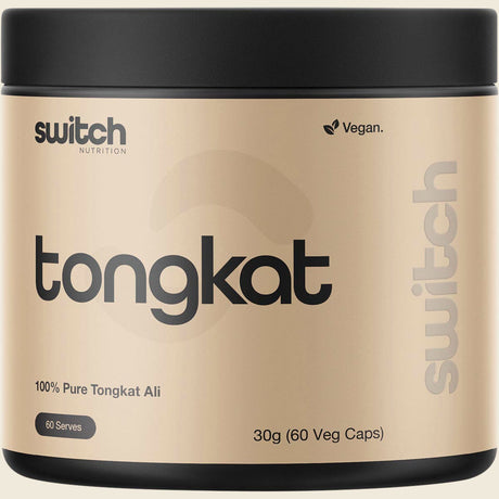 Switch Nutrition Tongkat Ali 100% Pure Tongkat Ali 60 Caps front