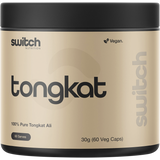 Switch Nutrition Tongkat Ali 100% Pure Tongkat Ali 60 Caps – front packaging