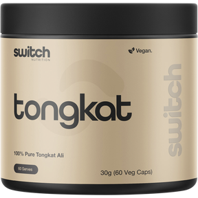 Switch Nutrition Tongkat Ali 100% Pure Tongkat Ali 60 Caps – front packaging
