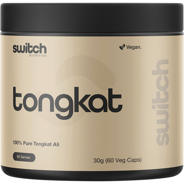 Switch Nutrition Tongkat Ali 100% Pure Tongkat Ali 60 Caps – front packaging