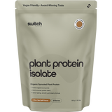 Switch Nutrition Organic Protein Sprouted Plant Choc Sea Salt 900g - BB 10/12/26 – front packaging
