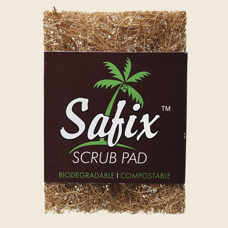 Safix Biodegradable Coconut Fibre Scrub Small Pad – front product image