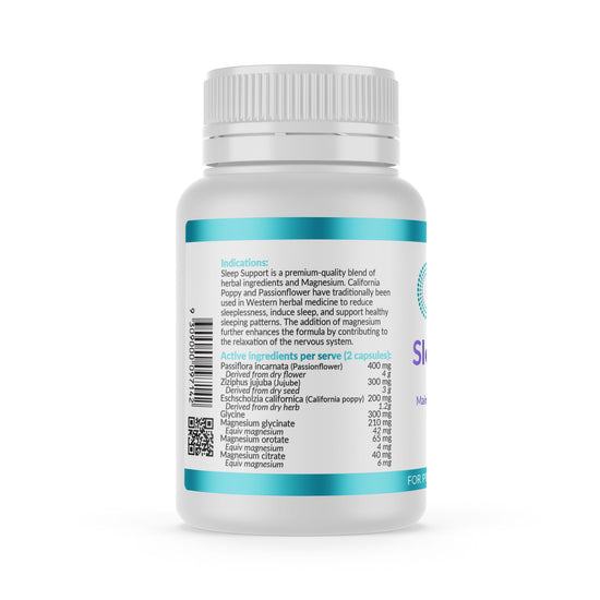 Micronutrition Sleep Support 60 Vege Caps Back