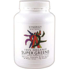 Synergy Natural Organic Super Greens Powder 1kg front