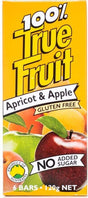 True Fruit Apricot & Apple MultiPack Gluten Free 120g 20g x 6-pack Front