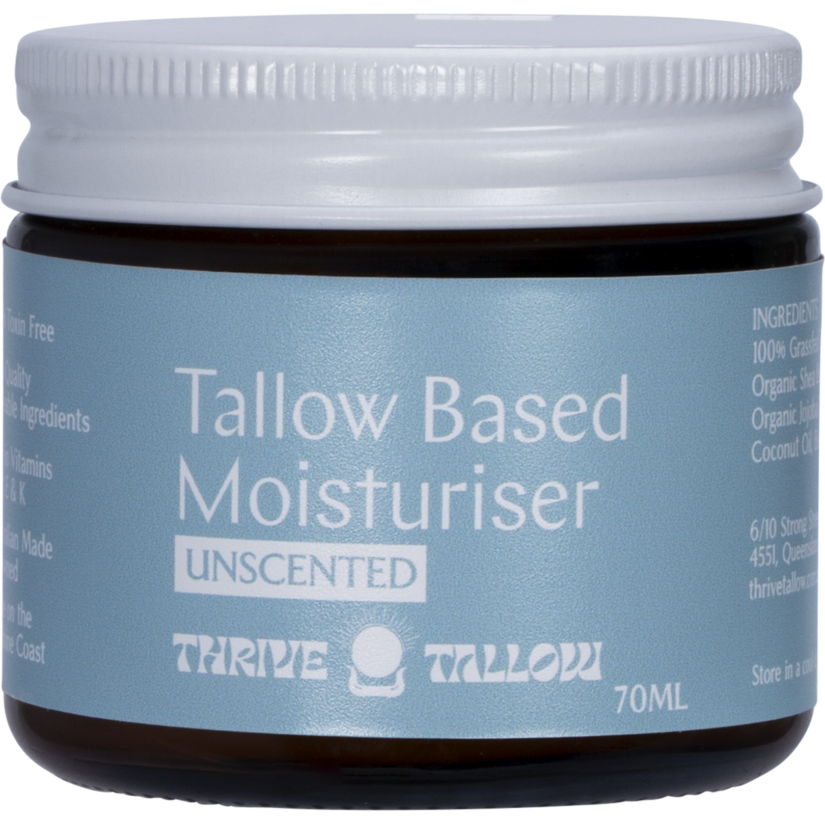 Thrive Tallow Tallow Based Moisturiser Unscented 70ml
